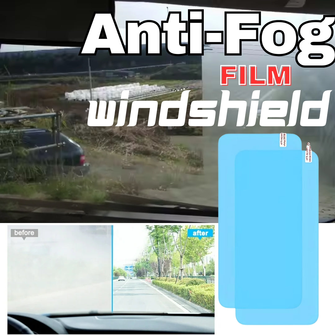 ৬ পিসের সেট-Car Rear-view Mirror Film Side Window and Windshield Anti Fog Clear Film