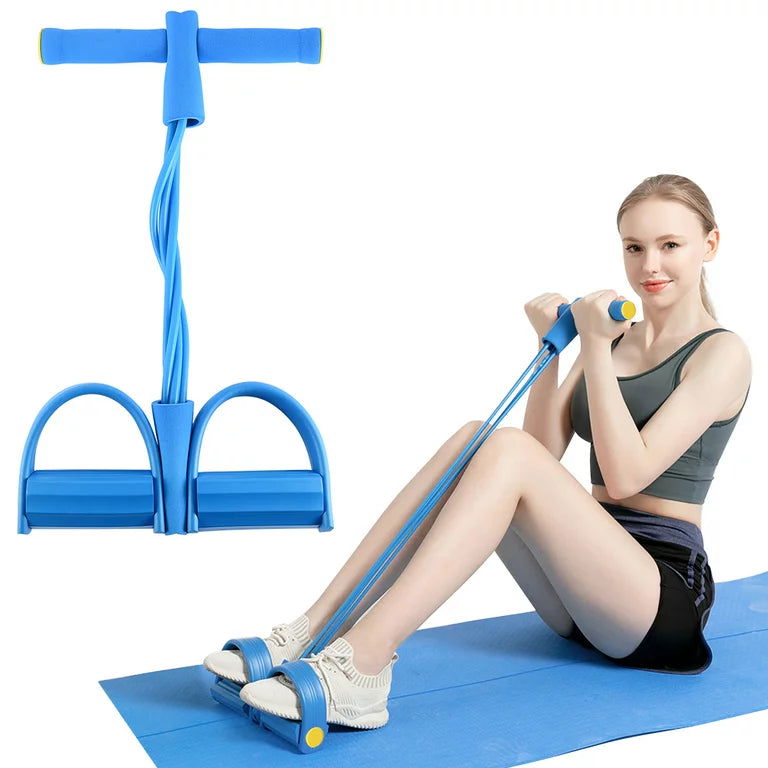 ( বুলু কালার ) High Quality Multifunctional Foot Paddle Pull Rope Blue - China To BD Web