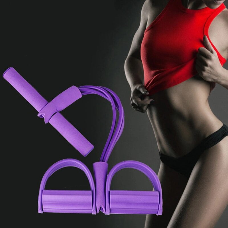 ( পার্পল কালার ) High Quality Multifunctional Foot Paddle Pull Rope Purple - China To BD Web