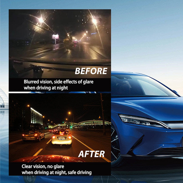 ২ পিসের সেট-Car Windshield Mirror Film Anti Fog Clear Film