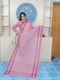 100% Cotton Jamdani Handloom Shalwar Kameez-Pink Color - China To BD Web