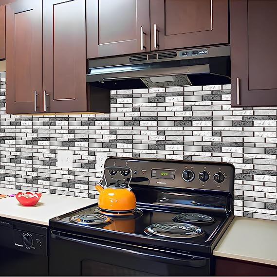 1Set 10pc Self Adhesive Tile 3D Sticker Kitchen Bathroom Wall Sticker Decoration - China To BD Web