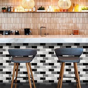 1Set 10pc Self Adhesive Tile 3D Sticker Kitchen Bathroom Wall Sticker Decoration - China To BD Web