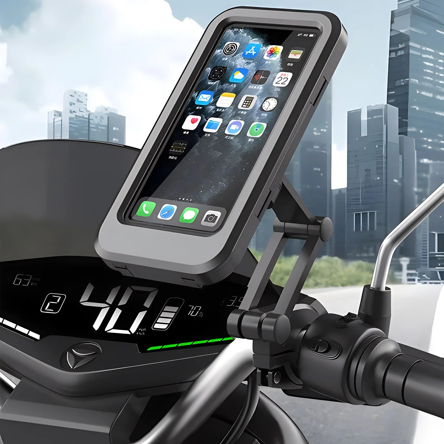 360° Adjustable Waterproof Bicycle Phone Holder Electric Bike Motorcycle Scooter - China To BD Web