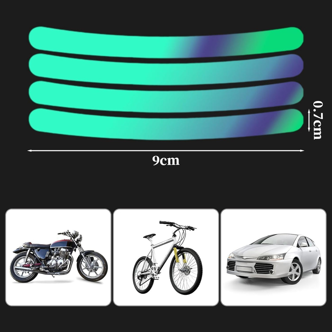 Luminous Radium Sticker-40 pcs