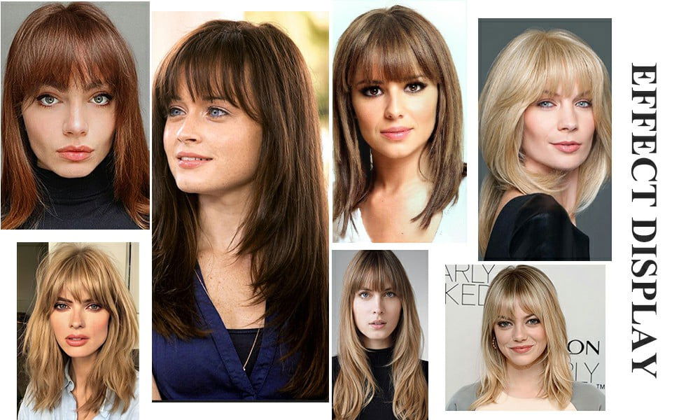 ( ডার্ক ব্রাউন ) Clip In Hair Piece Women Real Hairpiece - China To BD Web