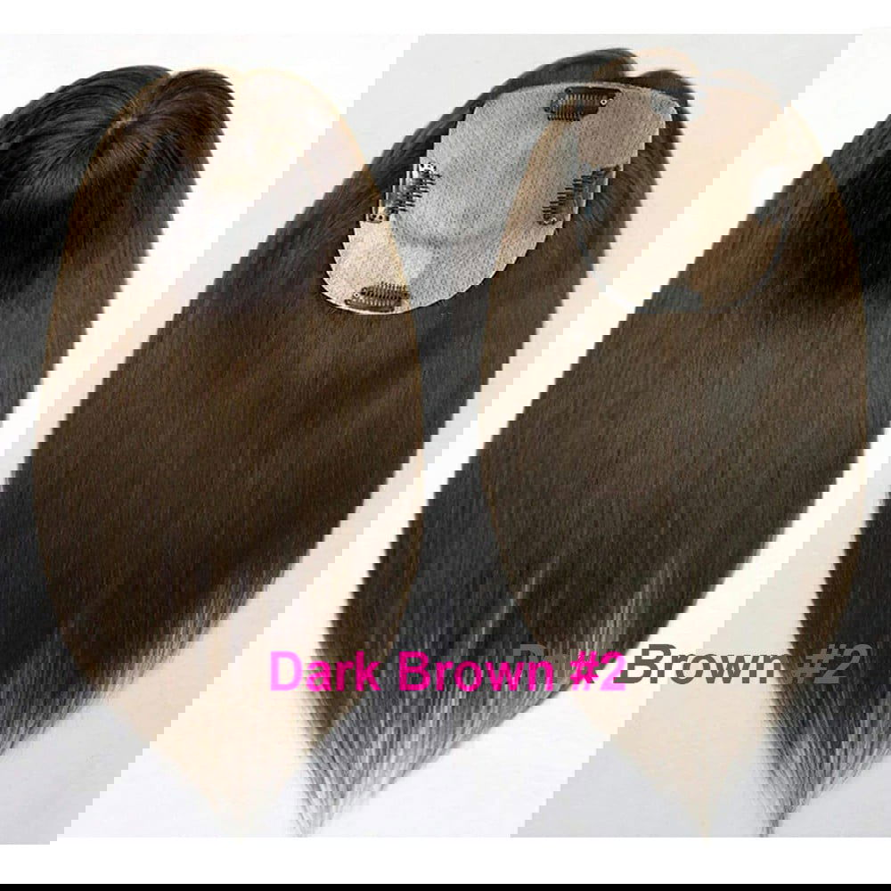 ( ডার্ক ব্রাউন ) Clip In Hair Piece Women Real Hairpiece - China To BD Web