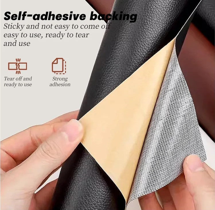 ( কালো - লম্বা ৪.৫০ফুট -চওড়া ২.৩০ফুট ) Self-adhesive Leather Stickers Patch