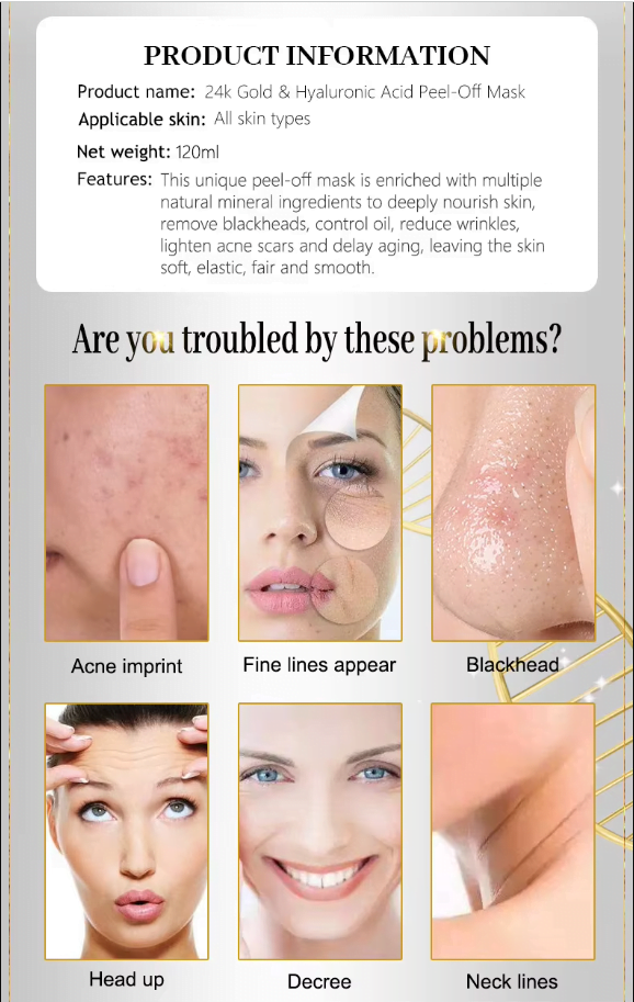 Golden Facial Peel Off Mask - China To BD Web