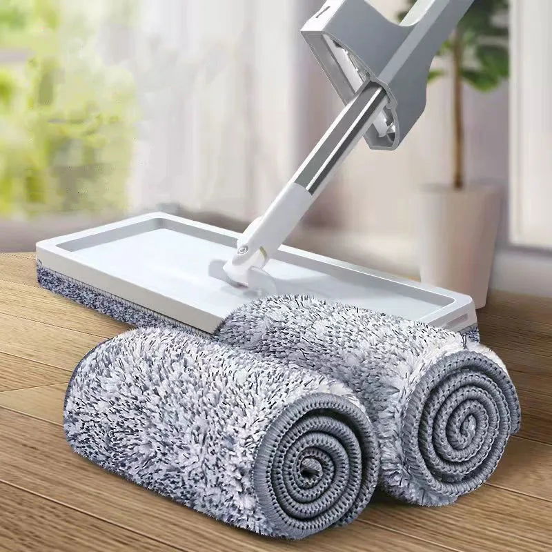 Hand-free Washing Floor Mops Flat Squeeze Mops 360 Degree Spin Head Microfiber Mops Pads For Home Household Cleaning Tools - China To BD Web