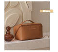 Large Pu Leather Travel Cosmetic Bag (Brown) - China To BD Web