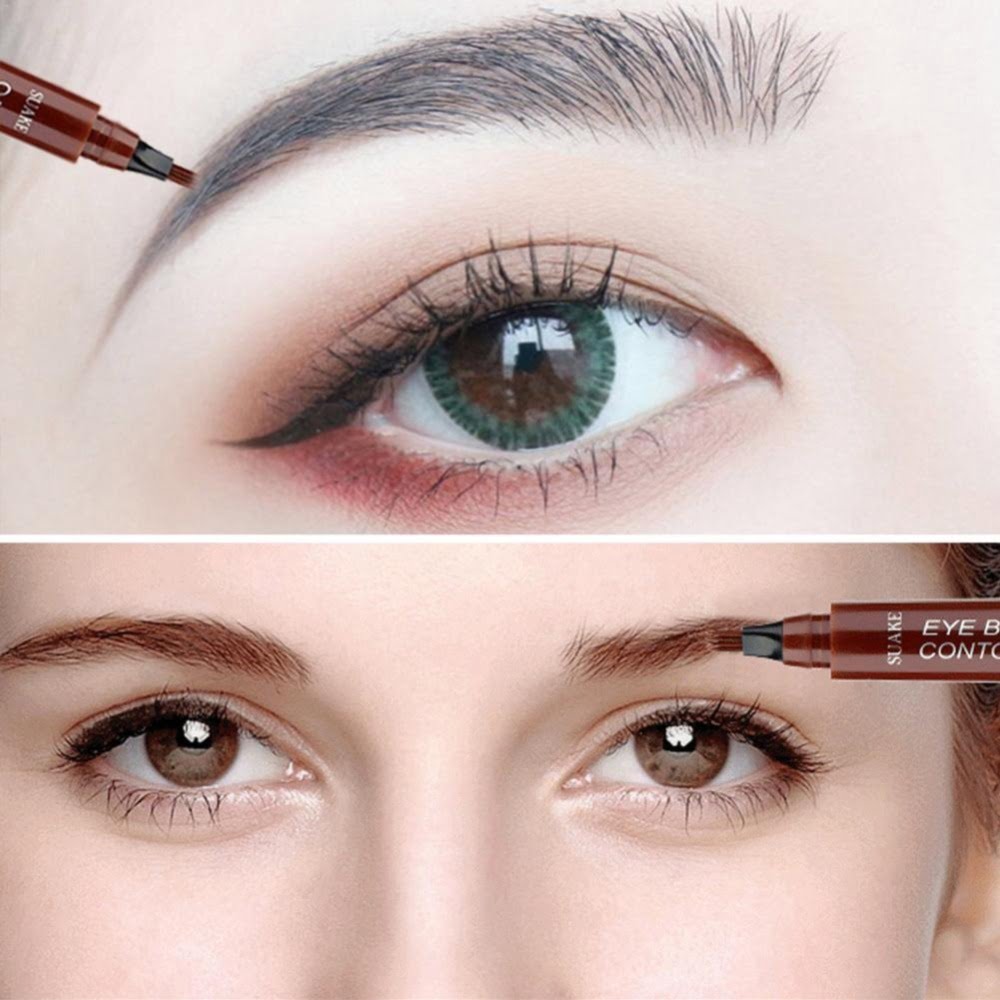 Waterproof 4 Points Eyebrow Pen-Dark Brown - China To BD Web