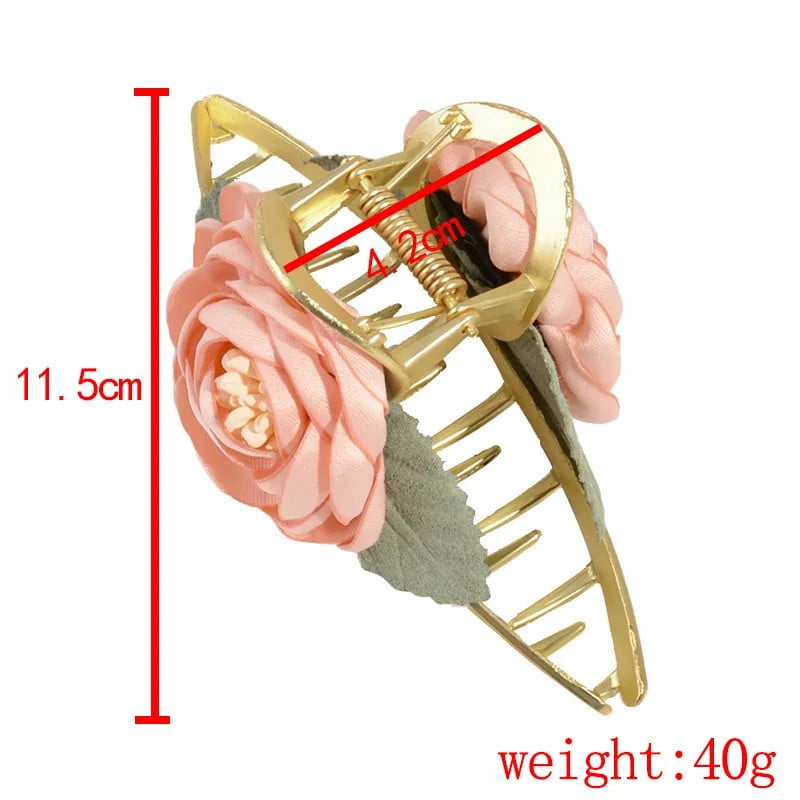 Rose Flower Hair Claw Clip Elegant - China To BD Web