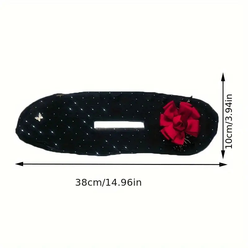( রেড ওয়াইন কালার ) Rose Invisible Hair Coiler Lazy People Hairpin Fabric Hair Accessories Hair Clips for Women - China To BD Web