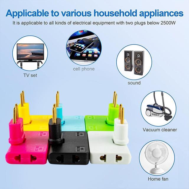 Rotate Plug Eu Converter One In Three 180 Degree (3pcs Set) - China To BD Web
