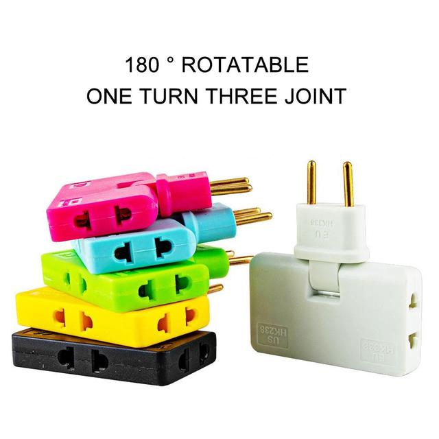 Rotate Plug Eu Converter One In Three 180 Degree (3pcs Set) - China To BD Web