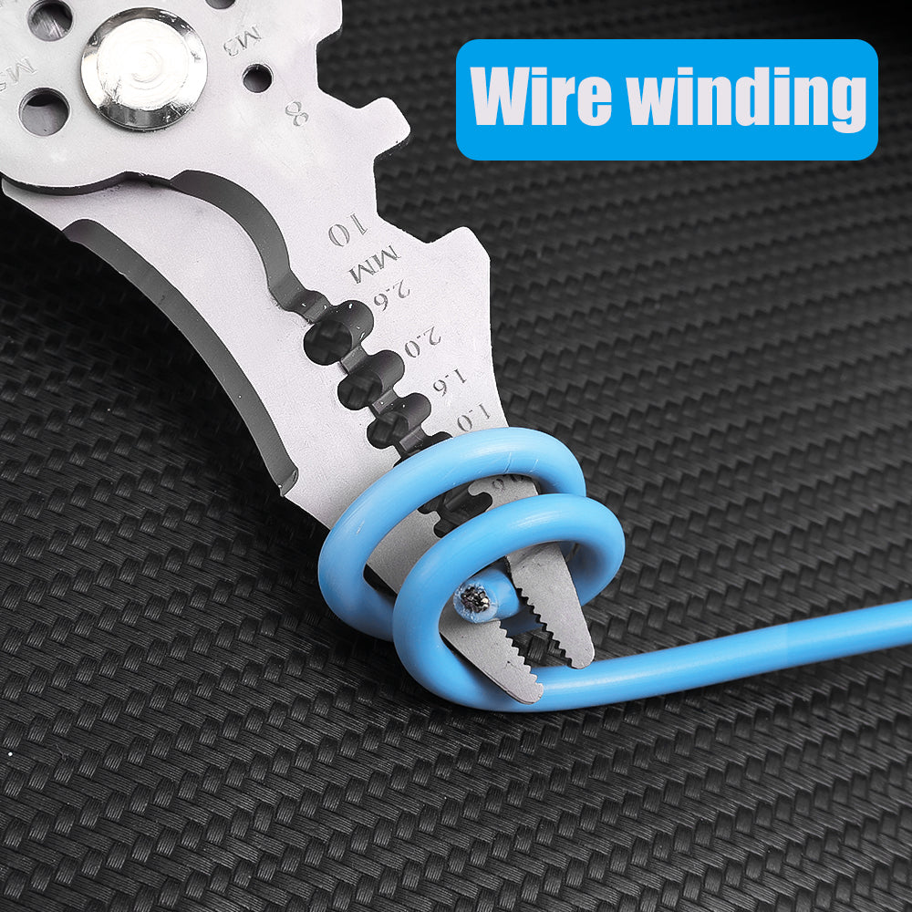 Multifunctional wire stripping pliers