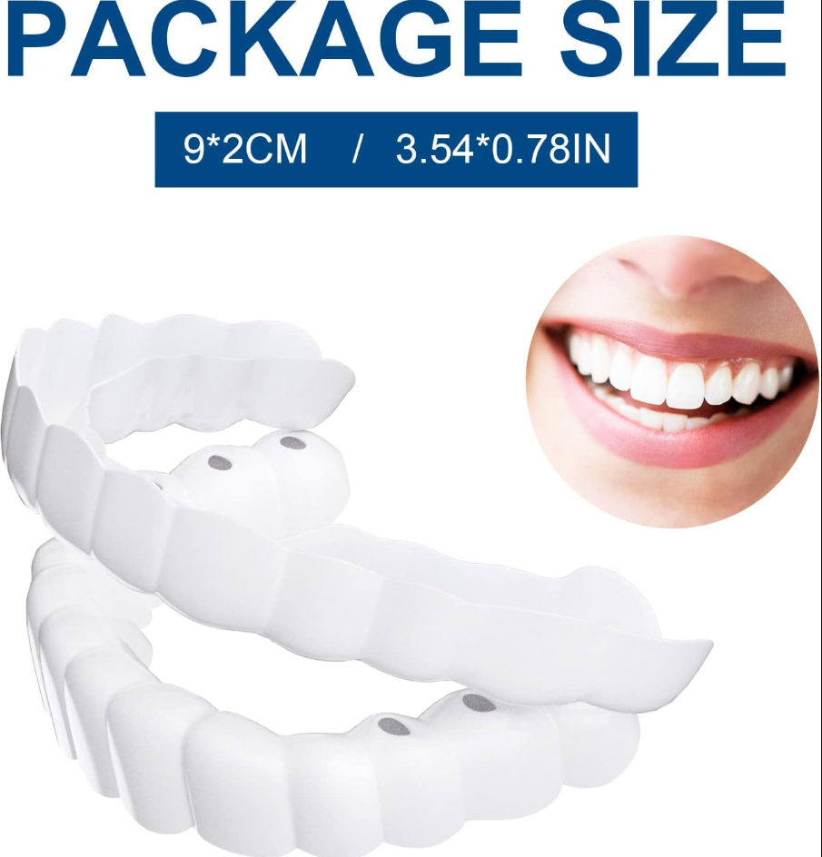 Clip in Veneers Teeth,Fake Braces-1 pair