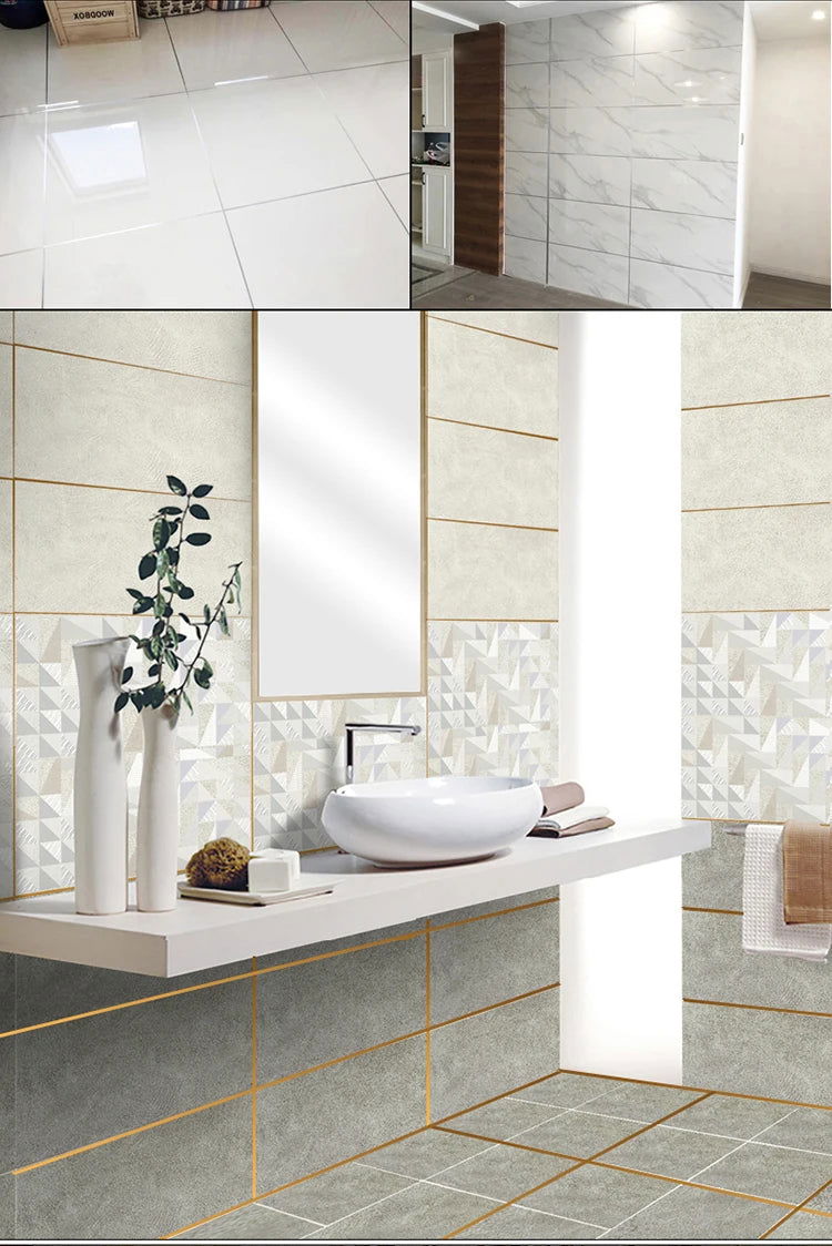 ১৬৬ ফুট ( গোল্ডেন কালার ) Self-adhesive Tile Gap Tape Wall Sealing Tape Gold Floor - China To BD Web