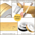 ১৬৬ ফুট ( গোল্ডেন কালার ) Self-adhesive Tile Gap Tape Wall Sealing Tape Gold Floor - China To BD Web