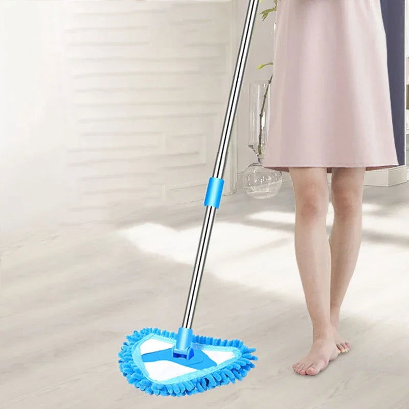 Triangle Cleaning Mini Mop Microfiber Pads Retractable 180°Rotatable Wall Ceiling Clean Brush Mop Washing Dust Brush Home Clean Tool - China To BD Web