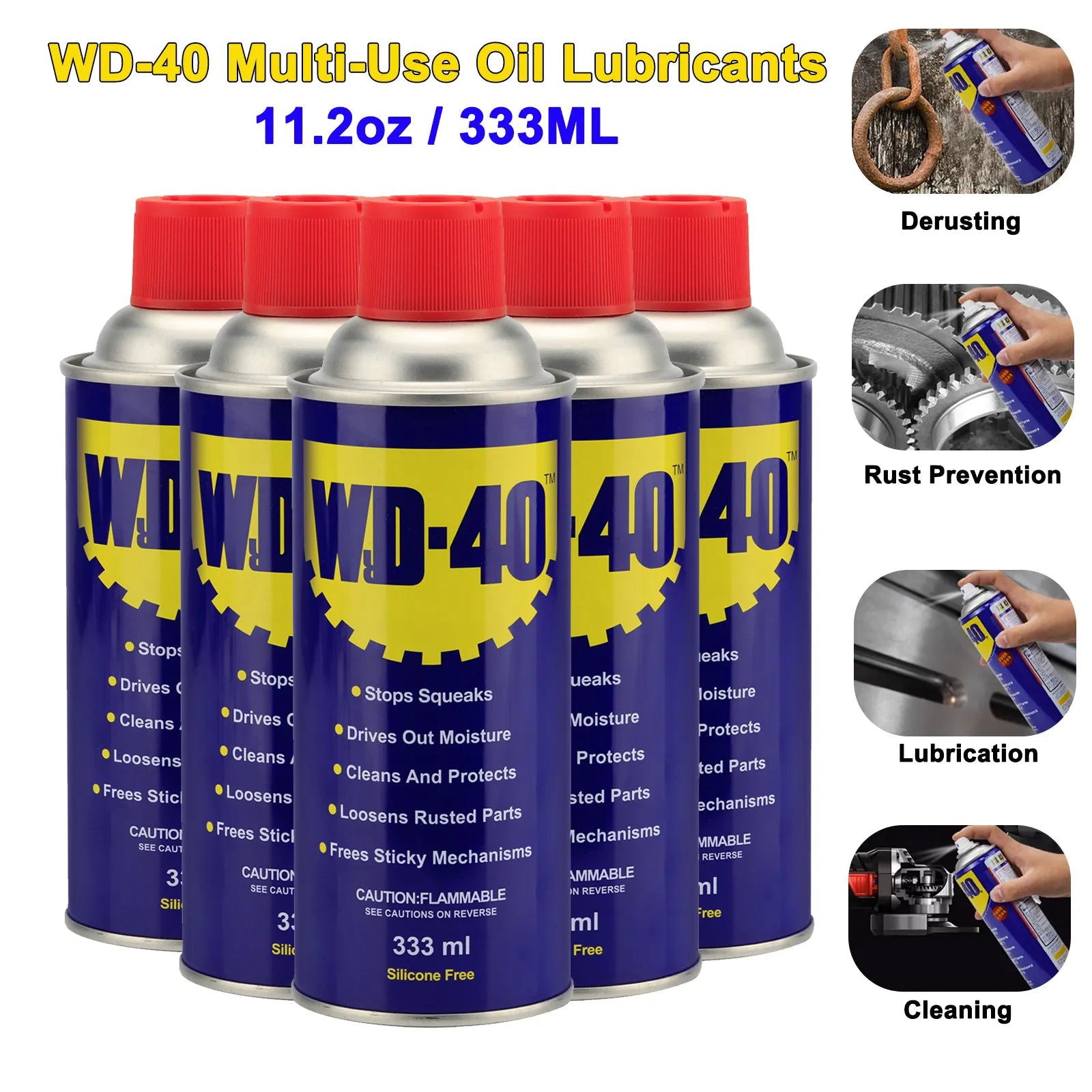 WD-40 Multi-Use Oil 11.2oz / 277ml Rust Remover Penetrating Oil Lubricants Oil Cleaner Universal - China To BD Web