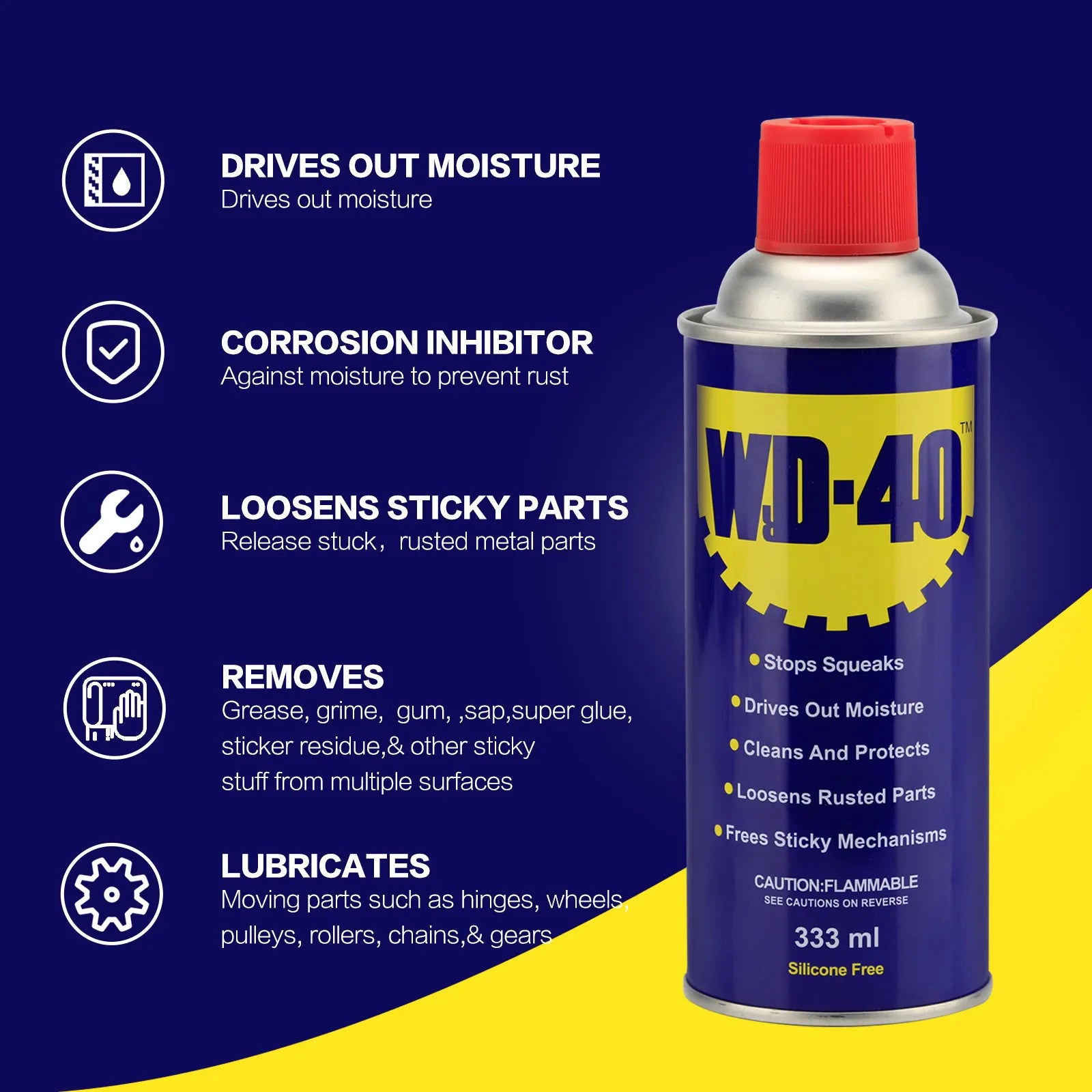 WD-40 Multi-Use Oil 11.2oz / 277ml Rust Remover Penetrating Oil Lubricants Oil Cleaner Universal - China To BD Web
