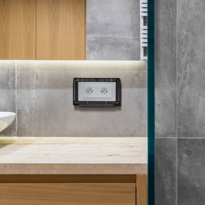 Wall-mounted Switch Protective Cover Double - China To BD Web