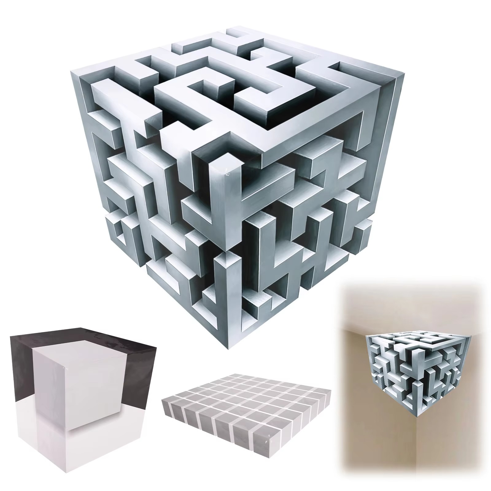 3D Optical Illusion Ceiling Sticker